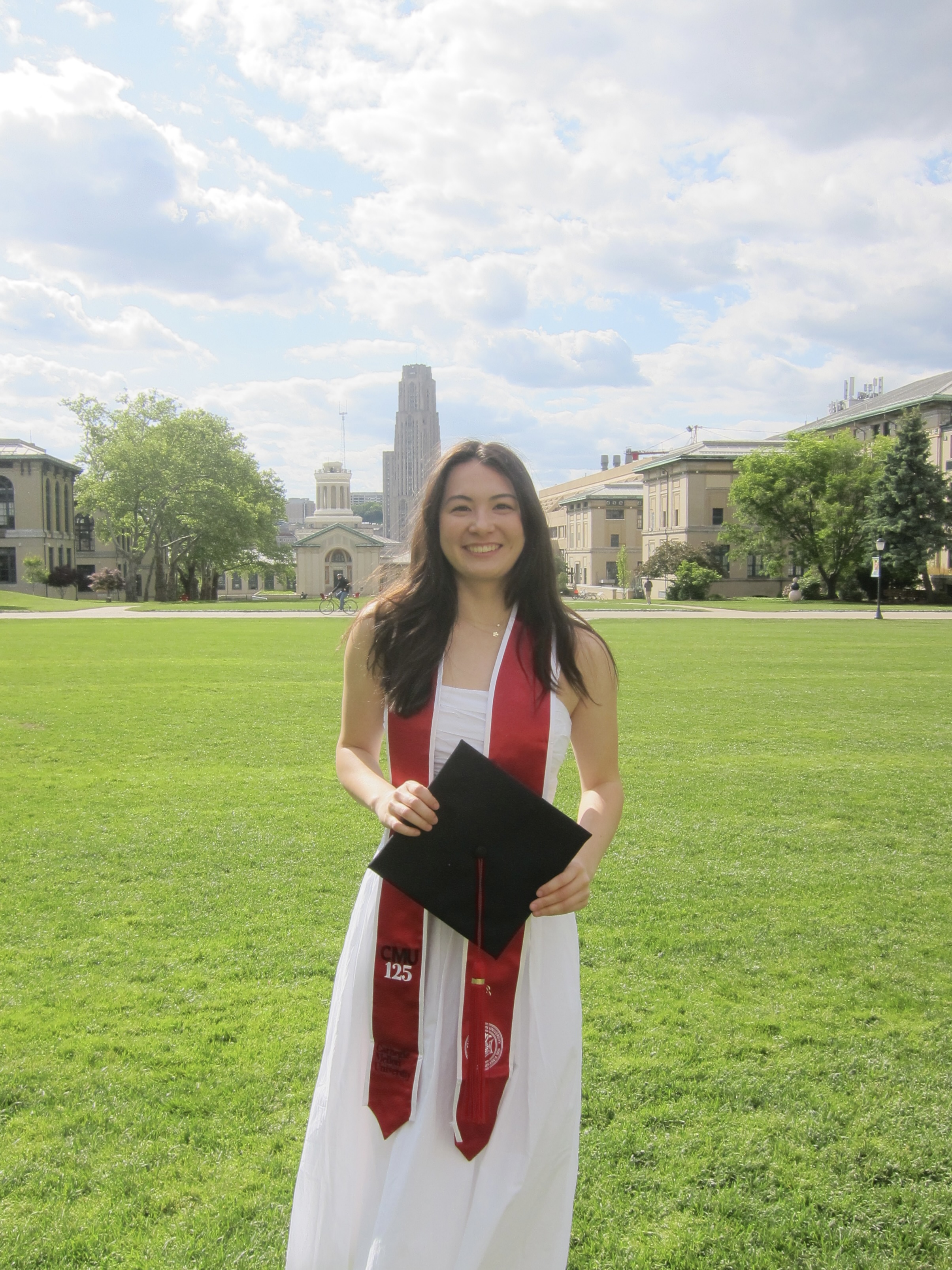 Cassandra May at her Carnegie Mellon graduation