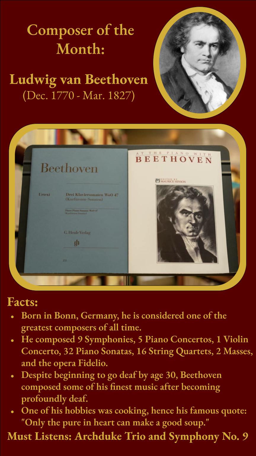 Composer of the Month: Ludwig van Beethoven