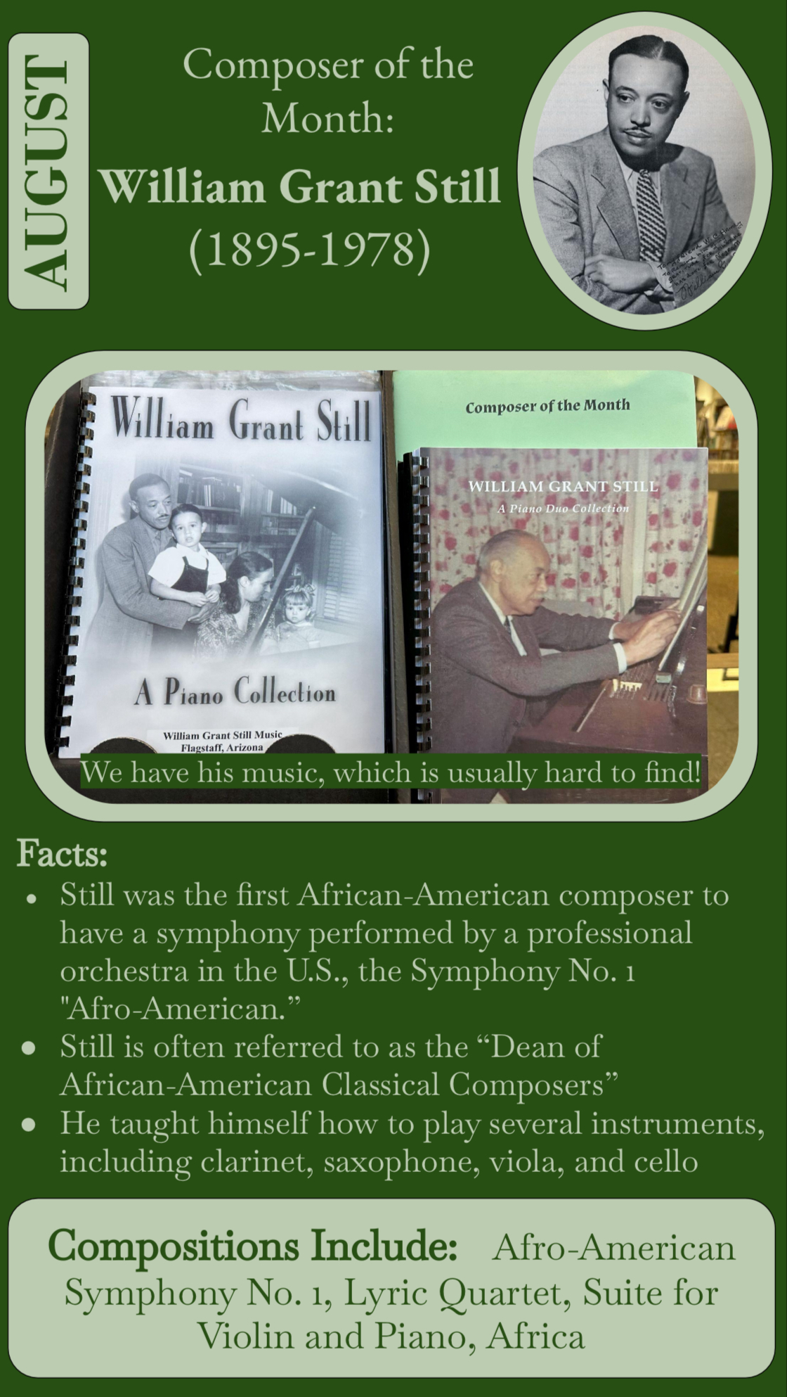 Composer of the Month: William Grant Still